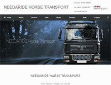 Tablet Screenshot of needaridehorsetransport.com